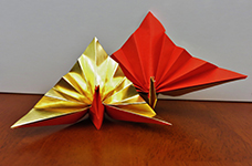 レクレーションで制作した折り紙